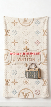 Louis Vuitton Monogram Plush Blanket LV Monogram Flannel Throw 040